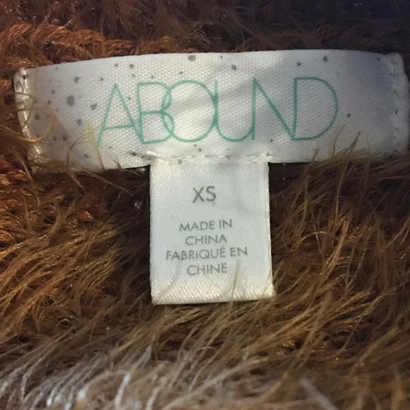 Abound Fluffy Fairisle Fuzzy Eyelash Sweater Top - Picture 6 of 7